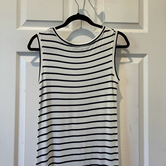 Anthropologie Amour Vert Striped High-Low Dress - Picture 7 of 9